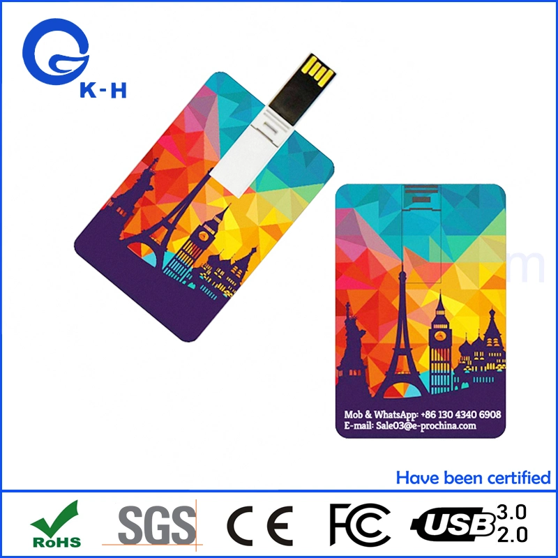 Popular Business Card Flash Memory USB 2.0 3.0 for Wedding Gift 16GB